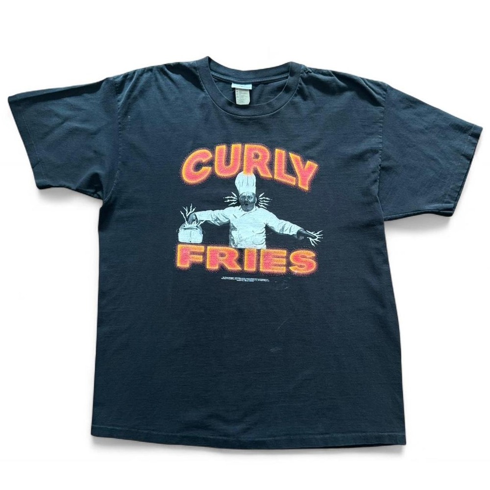 Vintage 1997 The Three Stooges Curly Fries Graphic Comedy T-shirt XL USA